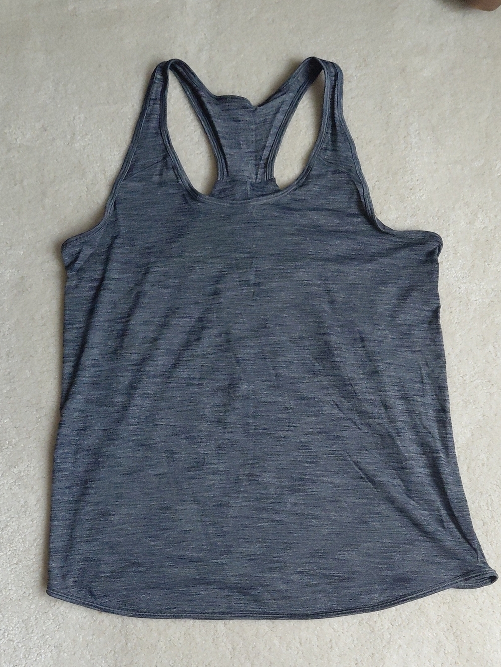 lululemon athletica Heathered Charcoal Gray Racerback Tank